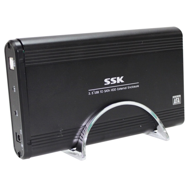 SSK HDD BOX 3.5” SATA VỎ NHÔM - có giá đỡ